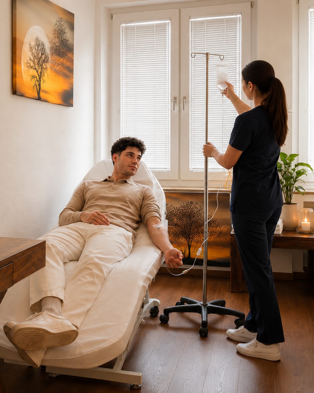 Infusion bei Maison Sylvain Roth in Düsseldorf-Pempelfort — begleitet von einer qualifizierten Kooperationspartnerin