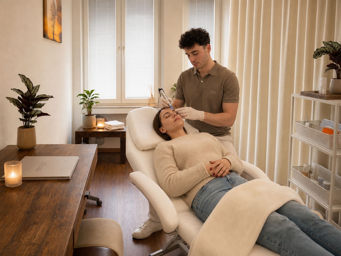 Microneedling-Behandlung bei Maison Sylvain Roth
